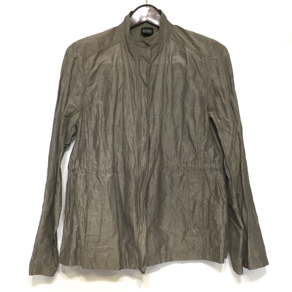 EILEEN FISHER LIGHTWEIGHT RAIN COAT JACKET